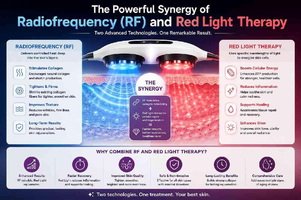 The Powerful Synergy of Radiofrequency (RF) and Red Light Therapy